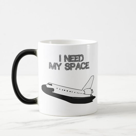 私は私の宇宙色の変更のマグを必要とします モーフィングマグカップ (左)