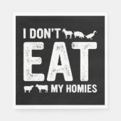 私は私の家のナプキ食べンスを行わない スタンダードランチョンナプキン (正面)