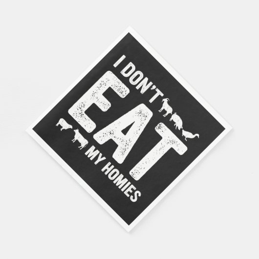 私は私の家のナプキ食べンスを行わない スタンダードランチョンナプキン (角)