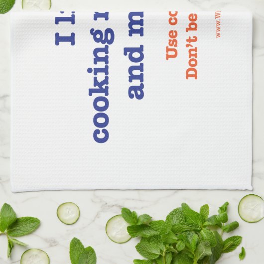 私は私の家族および私のペットを調理することを好みます キッチンタオル (折り畳み)