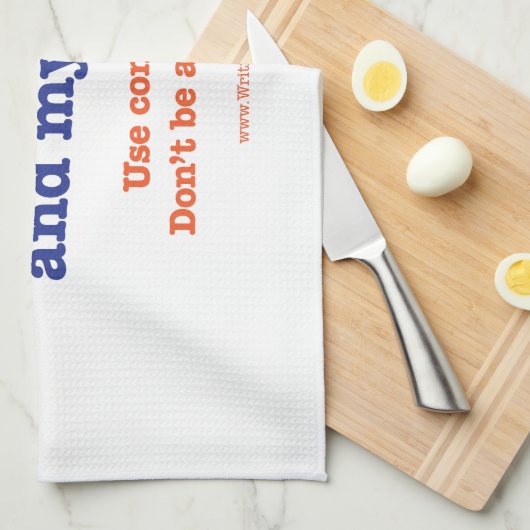 私は私の家族および私のペットを調理することを好みます キッチンタオル (四つ折り)