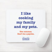 私は私の家族および私のペットを調理することを好みます マウスパッド (マウス)