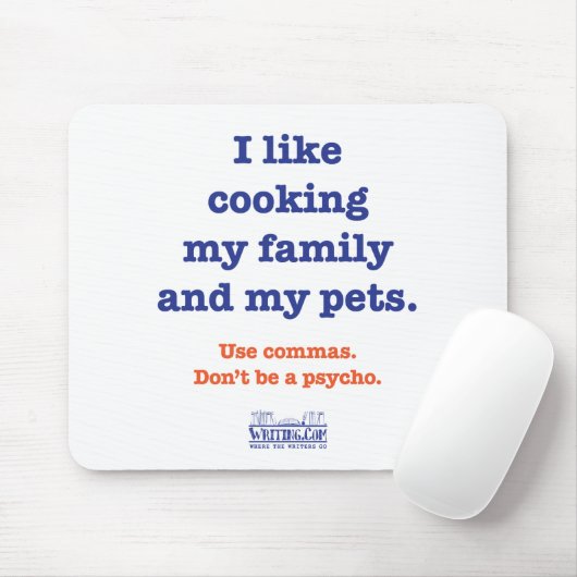 私は私の家族および私のペットを調理することを好みます マウスパッド (マウス)