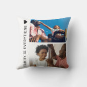 私は私の家族が大好きカスタム4 Photo Collage クッション (裏面)