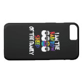 私は私の家族のギフトの虹のヒツジです Case-Mate iPhoneケース (裏面(横))