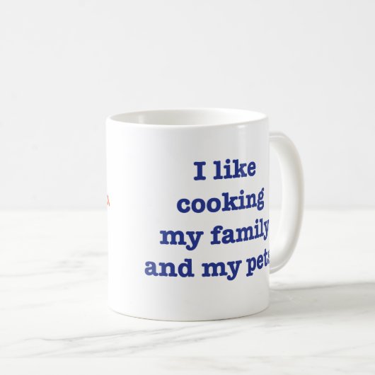 私は私の家族のマグを調理することを好みます コーヒーマグカップ (正面右)