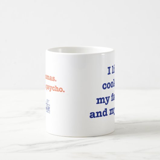 私は私の家族のマグを調理することを好みます コーヒーマグカップ (中央)