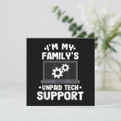 私は私の家族の未払いの技術サポートコンピューおもしろいター セーブザデート (スタンド正面)