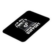 私は私の家族の未払いの技術サポートコンピューおもしろいター マグネット (左側)