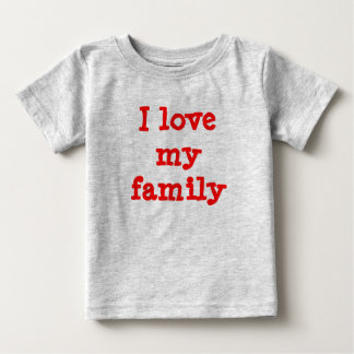 私は私の家族を愛します ベビーTシャツ