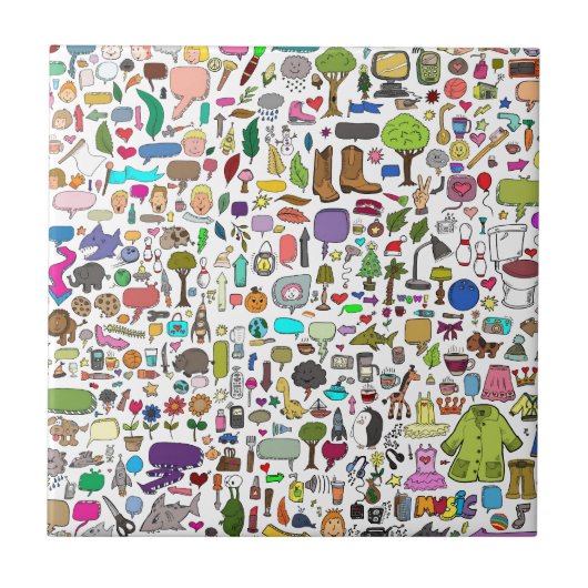 私は私の小さい目と調査します タイル (正面)