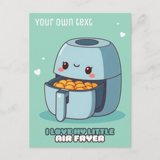 私は私の小さなエアフライヤーのキッチンハガキが大好き ポストカード (正面)