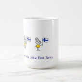 私は私の小さなフィン双子コーヒーマグが大好き – 女の子 コーヒーマグカップ (中央)