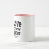 私は私の小さなフランス語を愛していフランスのる – bulldog マグカップ (中央)