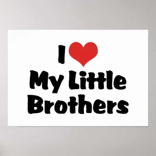 私は私の小さな兄弟を愛している ポスター (正面)
