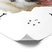 私は私の小さな白い救助犬が大好き ポスター (角)