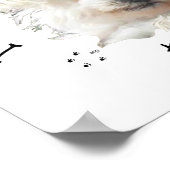 私は私の小さな白い犬が大好き – マルチーズ ポスター (角)