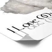 私は私の小さな白い犬が大好き – マルチーズ! ポスター (角)