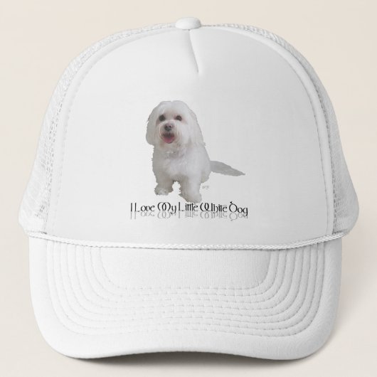 私は私の小さな白い犬が大好き – Havanese キャップ (正面)