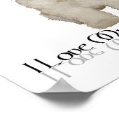 私は私の小さな白い犬が大好き – Havanese ポスター (角)