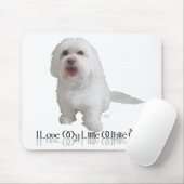 私は私の小さな白い犬が大好き – Havanese マウスパッド (マウス)