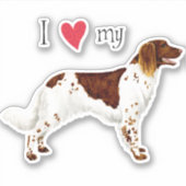 私は私の小さなMunsterlanderビニールステッカーが大好き シール (正面)