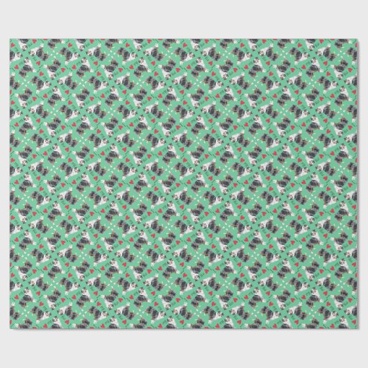 私は私の小型アメリカの羊飼いを愛します ラッピングペーパー (フラット)