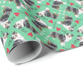 私は私の小型アメリカの羊飼いを愛します ラッピングペーパー (ロールコーナー)