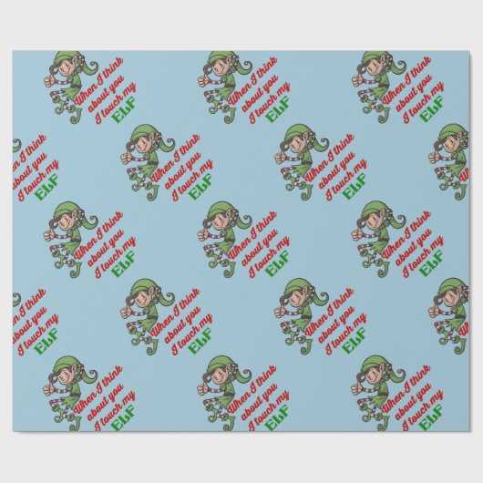 私は私の小妖精や小人のクリスマスのユーモアの包装紙に触れます ラッピングペーパー (フラット)