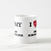 私は私の小学校教師を愛します コーヒーマグカップ (中央)