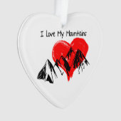 私は私の山を愛します! オーナメント (正面)