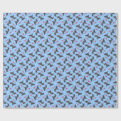 私は私の平ら上塗を施してあるレトリーバーを愛します ラッピングペーパー (フラット)