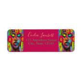 私は私の平和差出人住所を見つけた ラベル (正面)