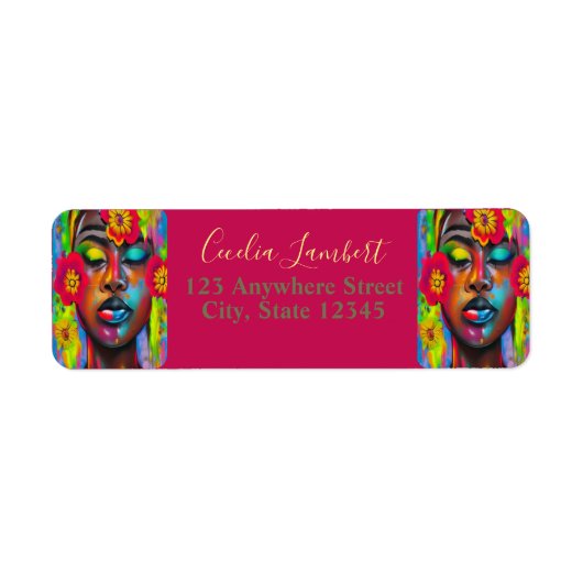 私は私の平和差出人住所を見つけた ラベル (正面)