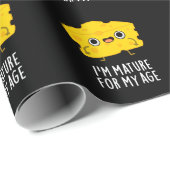 私は私の年齢のチーズパおもしろいンダークBGのために成熟している ラッピングペーパー (ロールコーナー)