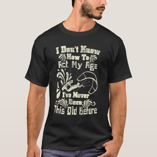 私は私の年齢の行動を知らないおもしろいKiteboarding Sp Tシャツ (正面)