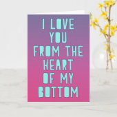 私は私の底からハートを愛している カード (黄色い花)