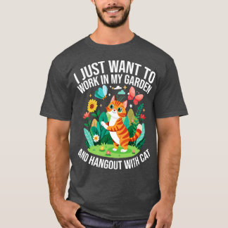 私は私の庭で働き、と一緒にハングアウト Tシャツ