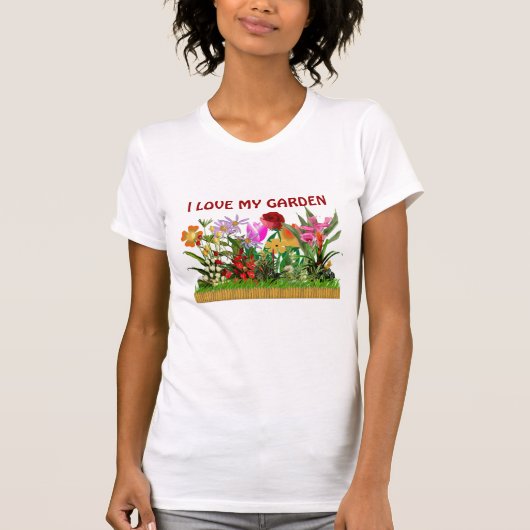 私は私の庭を愛します Tシャツ (正面)