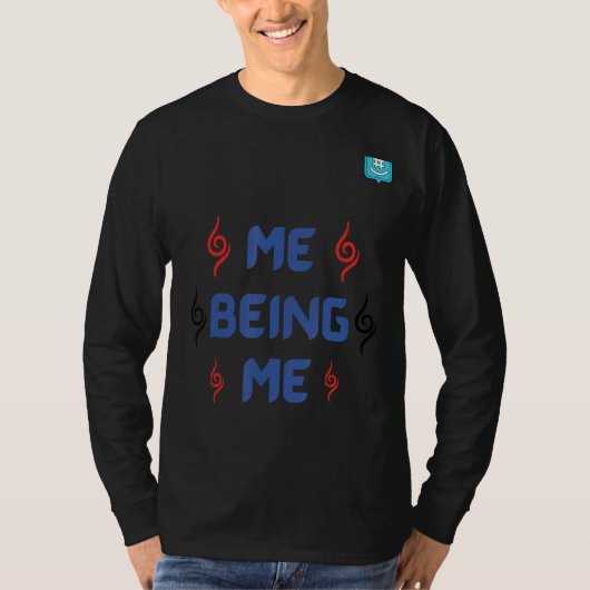私は私の引用文自己気に自己愛のシンプルBein Tシャツ (正面)