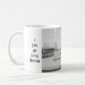 私は私の弟を愛します コーヒーマグカップ (左)