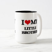 私は私の弟を愛します ツートーンマグカップ (正面右)