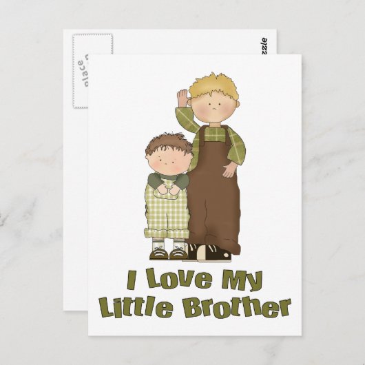 私は私の弟2男の子2 ポストカード (正面/裏面)
