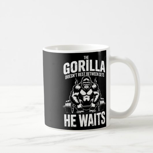 私は私の得中のゴリラ強打フェイズジムトレーニング コーヒーマグカップ (右)