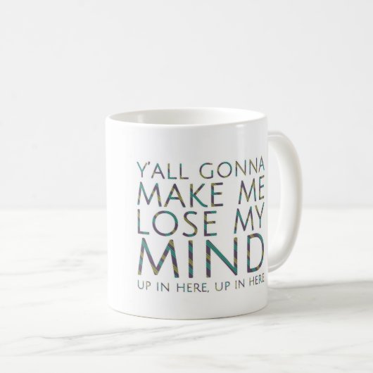 私は私の心をマグを失うつもり コーヒーマグカップ (正面右)