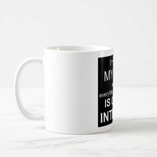 私は私の心を失っています コーヒーマグカップ (左)