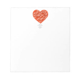 私は私の心血管系の底からあなたを愛している ノートパッド