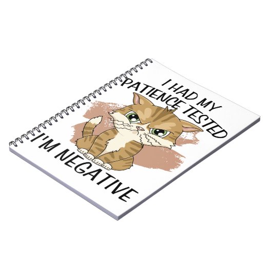 私は私の忍耐力をテストされた否定的だ ノートブック (左側)