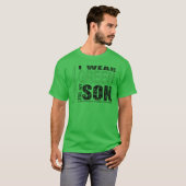 私は私の息子のための緑を身に着けています Tシャツ (正面フル)