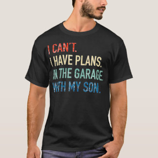 私は私の息子のパパとガレージで計画を持っていない Tシャツ